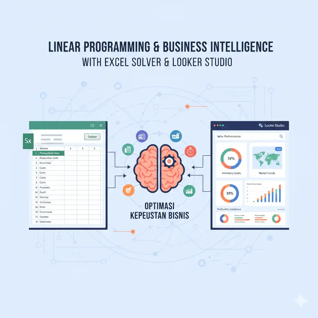linier programming business intelligence excel solver looker studio